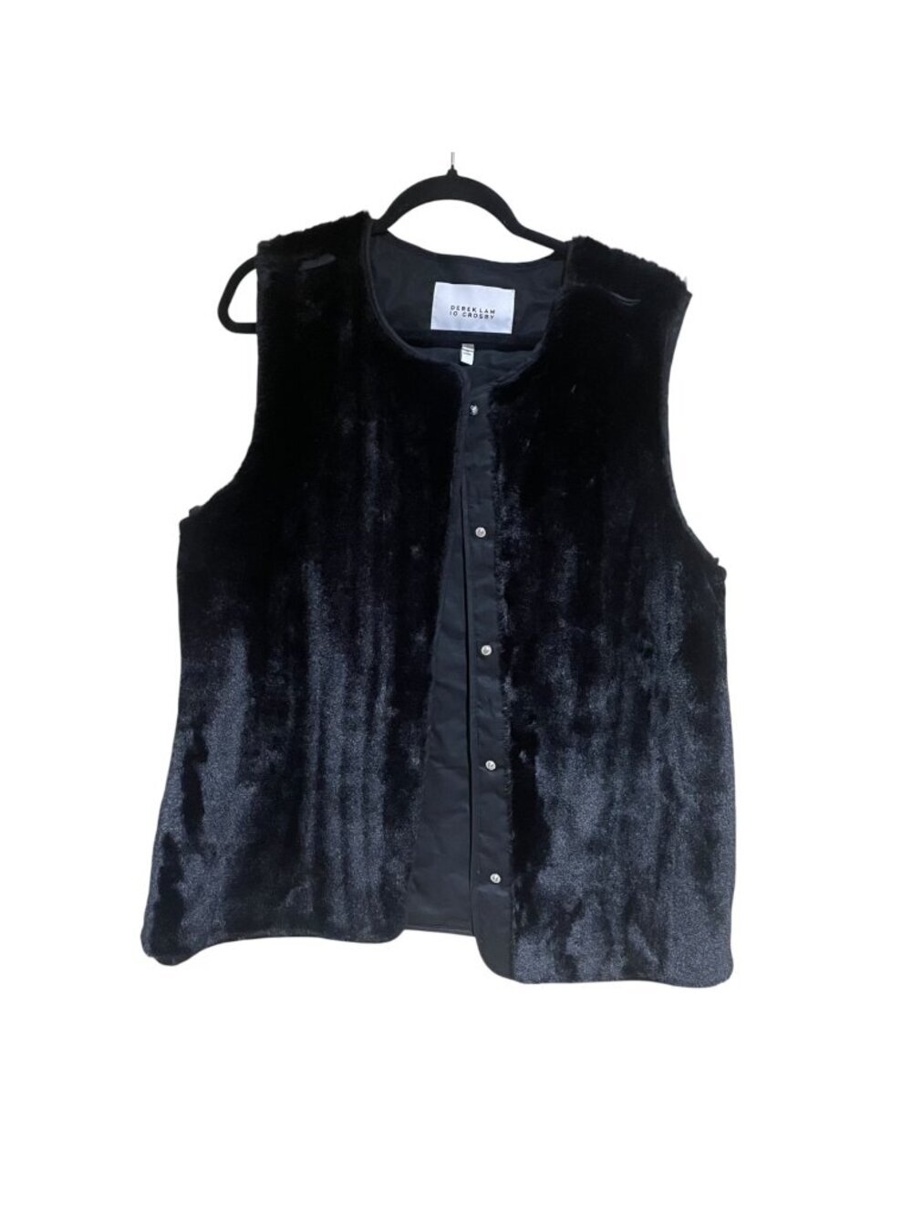 derek lam 10 crosby genuine fur vest